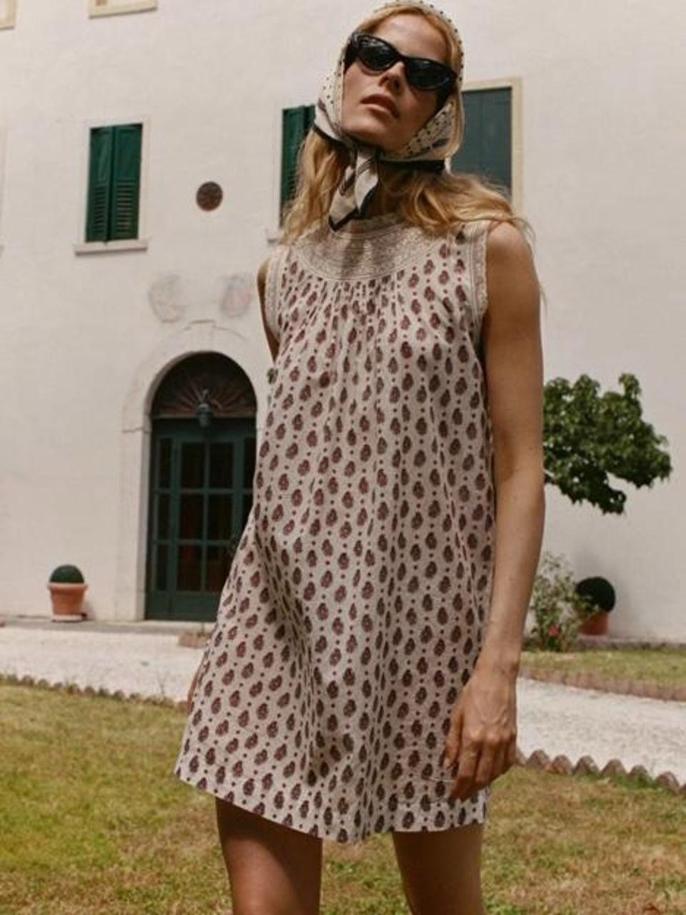 Doen Leonore Dress with Paisley Print